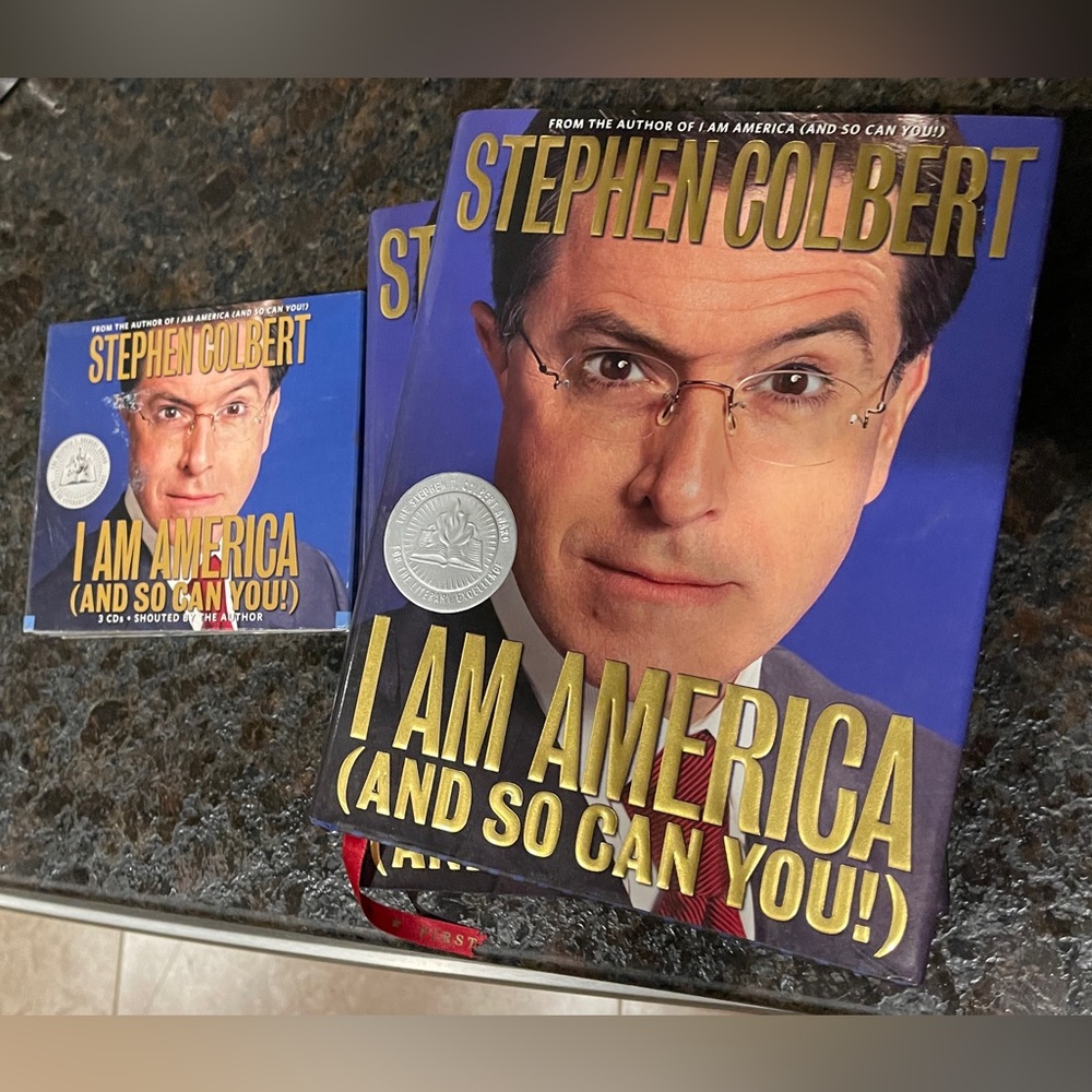 Stephen Colbert I AM AMERICA New York: First Edition; 2 Hardcovers + 3 CDs